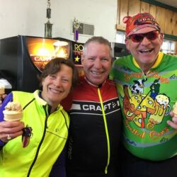 Enjoying a few calories Ice Cream stop